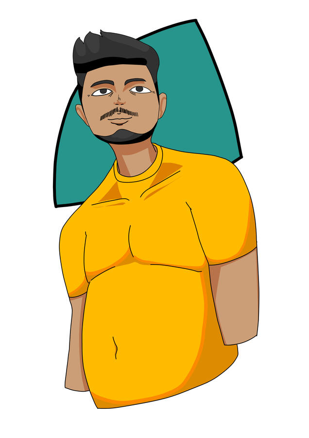 self protrait I drew myself in my style